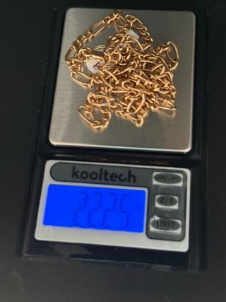 Cadena de oro 18k hombre estilo "cartier" nueva