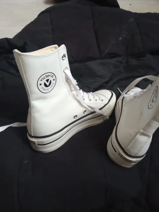 Victoria Zapatillas Blancas Altas
