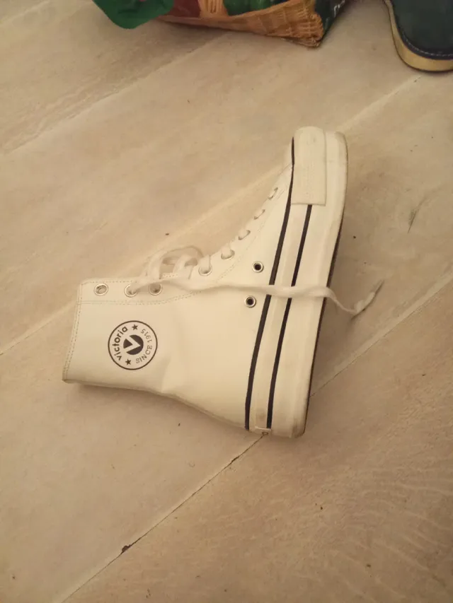 Victoria Zapatillas Blancas Altas