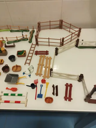Lote Playmobil Granja, Equitación, Belén