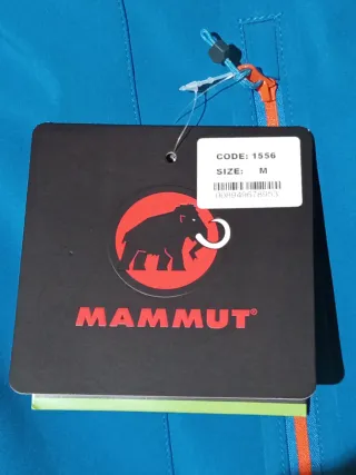 Chaqueta Mammut azul y naranja