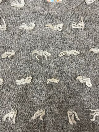 Maglione bambina Color Kids grigio fiocchi