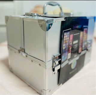 Maletín Maquillaje Grande Plata