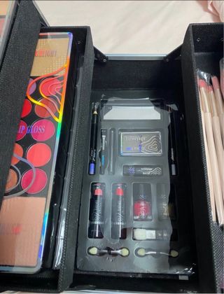 Maletín Maquillaje Grande Plata