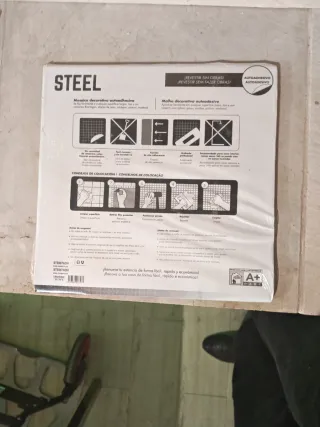 Mosaico decorativo autoadhesivo Steel