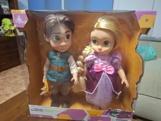 Muñecos Disney Rapunzel y Flynn Rider animator