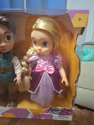 Muñecos Disney Rapunzel y Flynn Rider animator