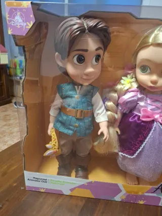 Muñecos Disney Rapunzel y Flynn Rider animator