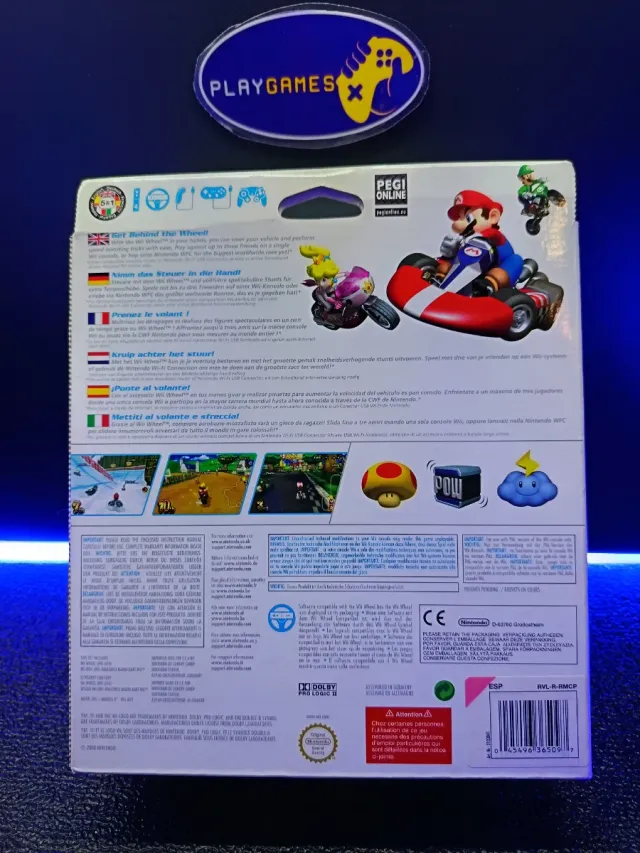 Mario Kart Wii + Volante Original Nintendo