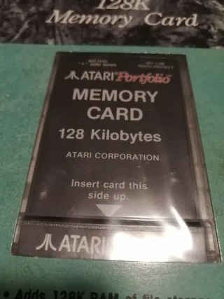 Atari Portfolio 128K Memory Card RAM memoria 1989