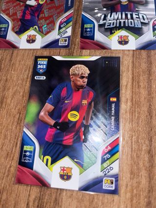 Lote 3 cromos Lamine Yamal FIFA 365