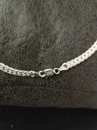 Cadena Plata 45cm Serpiente