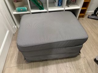 Puf gris Ikea