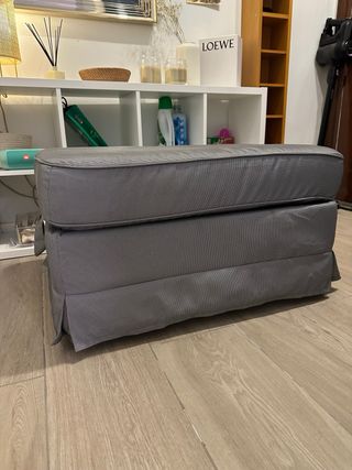 Puf gris Ikea