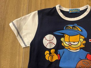 Maglietta Garfield bambino blu e bianca