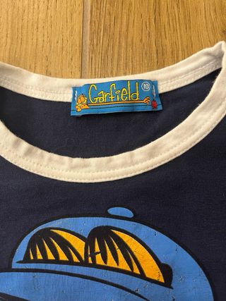 Maglietta Garfield bambino blu e bianca