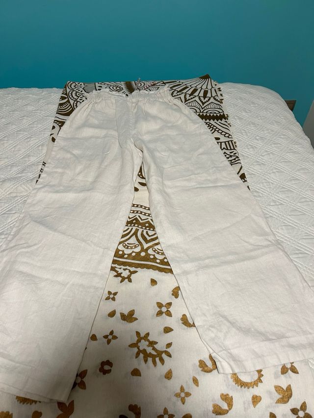 Pantalones de lino para niña