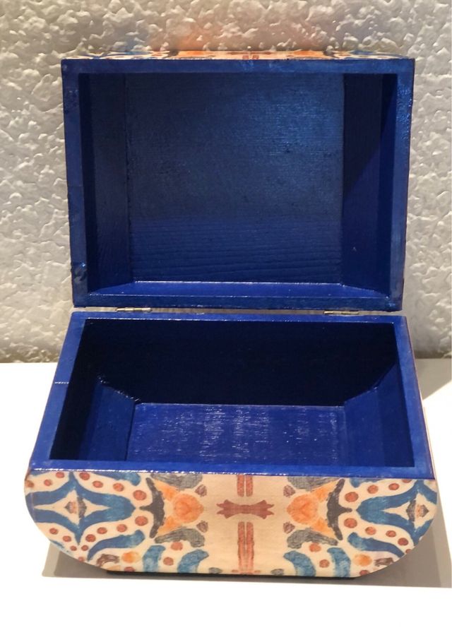 Caja joyero/almacenaje madera diseño Frida Kahlo.