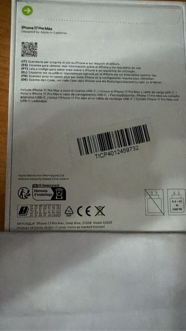iPhone 17 Pro Max 512 GB Azul Marino