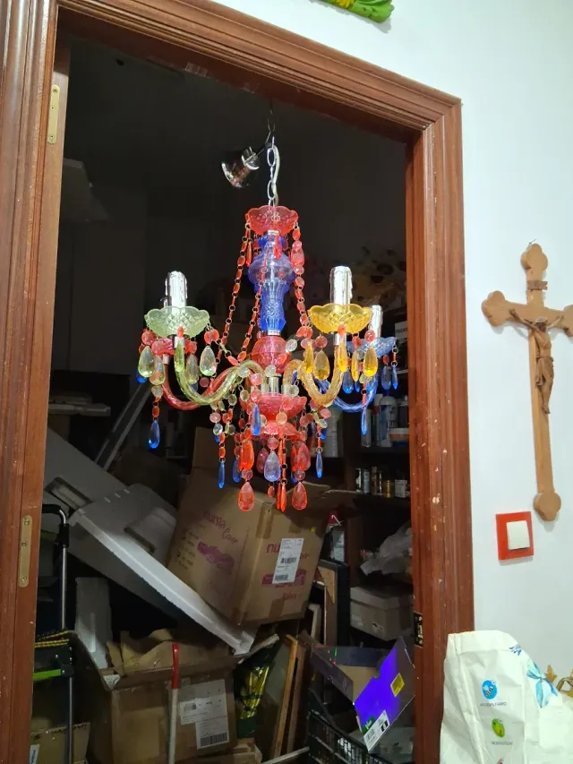 Lampada da soffitto per bambini in plastica multicolore