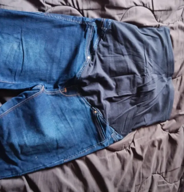 Pantalón vaquero premamá azul