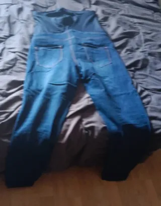 Pantalón vaquero premamá azul