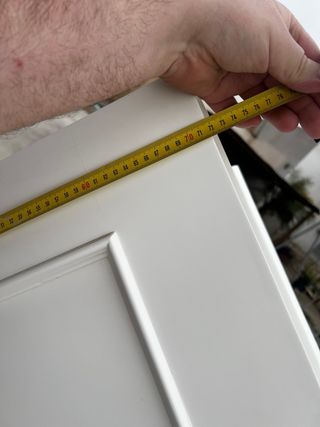 Puerta madera lacada blanco con cristal