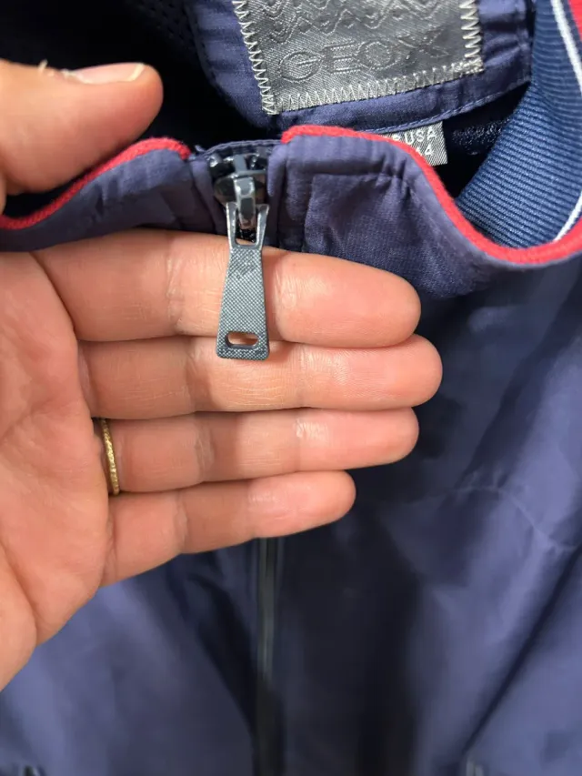 Giacca uomo blu e rossa