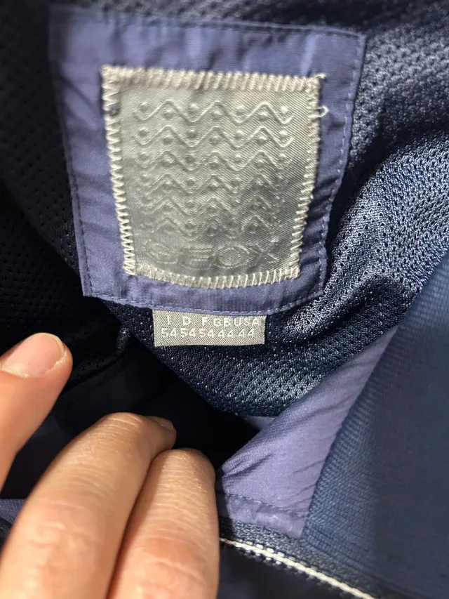 Giacca uomo blu e rossa