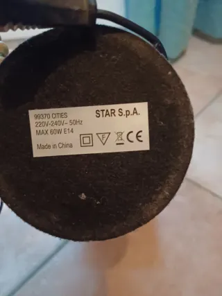 Lampada da tavolo touch fantasia Londinese