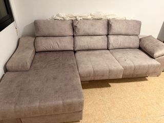 Sofá chaise longue 3 plazas con canapé