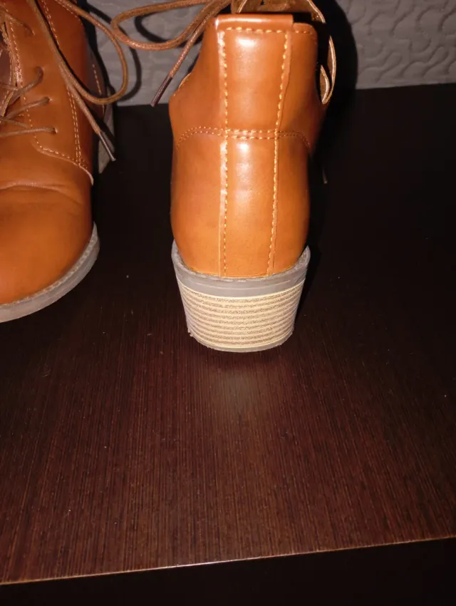 Botines de cordón mujer marrones