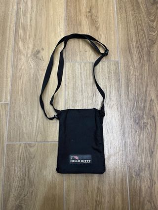 Borsa di Hello Kitty nera a tracolla regolabile