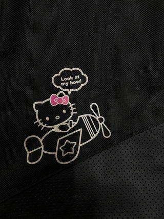 Borsa di Hello Kitty nera a tracolla regolabile