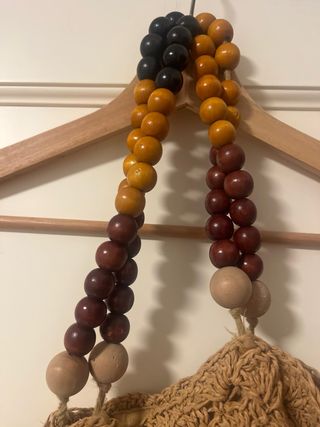 Bolso Zara Verano Abalorios Marrón