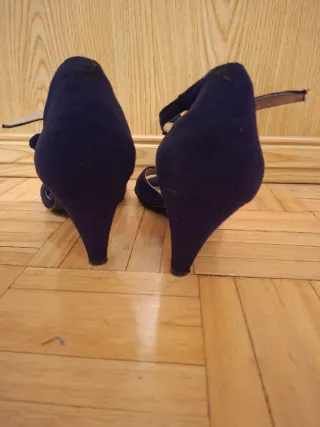 Sandalias Negras Fiesta Cómodas