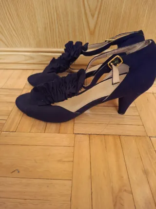 Sandalias Negras Fiesta Cómodas