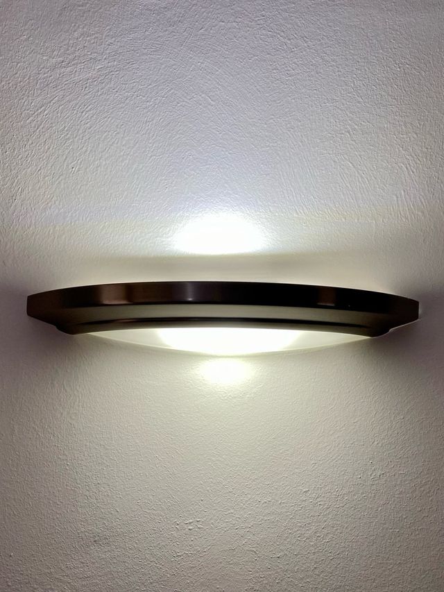 Apliques de pared Inox y cristal