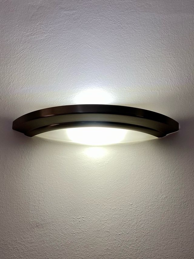 Apliques de pared Inox y cristal