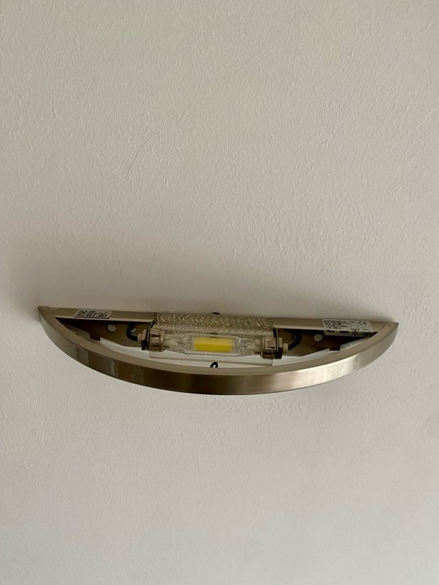 Apliques de pared Inox y cristal