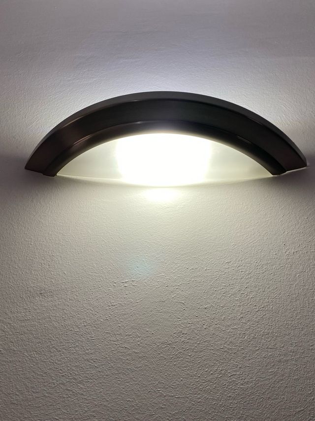 Apliques de pared Inox y cristal