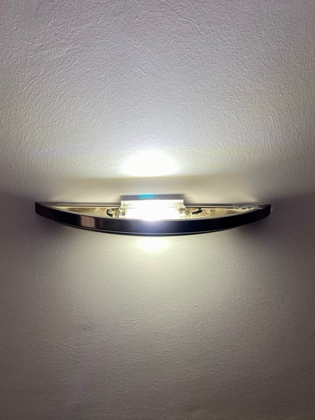 Apliques de pared Inox y cristal