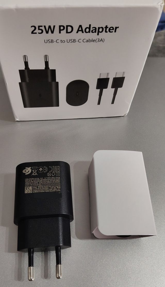 Cargador Rápido compartible Samsung 25W USB-C