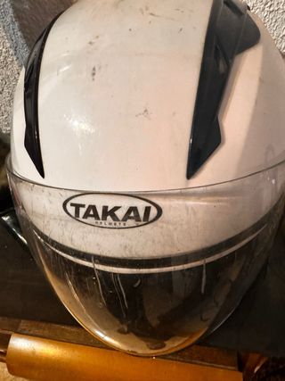 Casco de moto TAKAI blanco