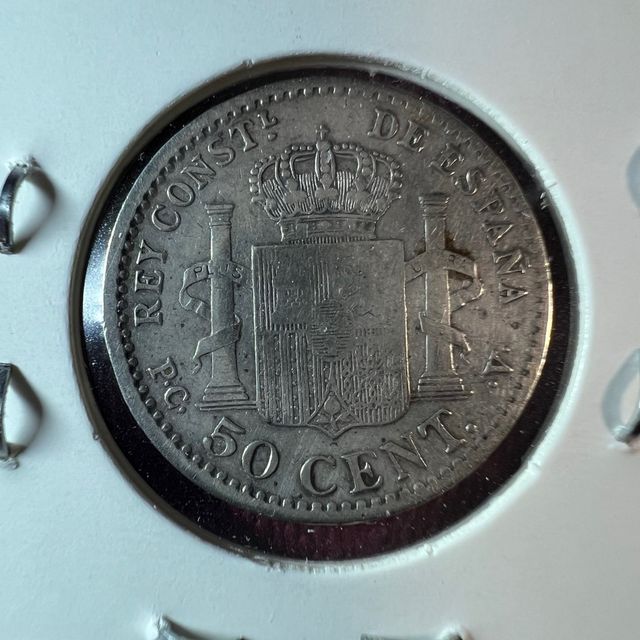 Moneda 50 céntimos Alfonso XIII 1904 Estrella 0