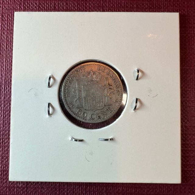 Moneda 50 céntimos Alfonso XIII 1904 Estrella 0