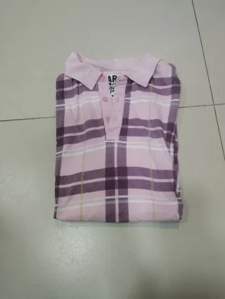 Camiseta manga corta Zara cuadros Talla M/38