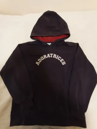 Sudadera azul marino con capucha ADORATRICES