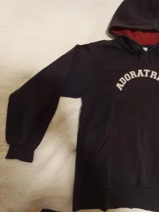 Sudadera azul marino con capucha ADORATRICES