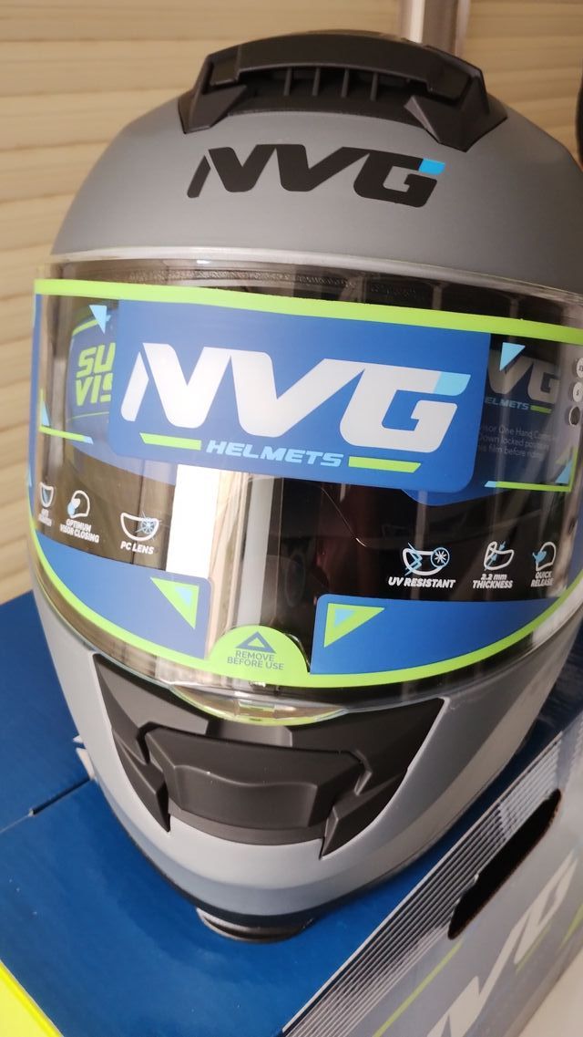 Casco Moto NVG Nordik SV Titanio Mate Talla M